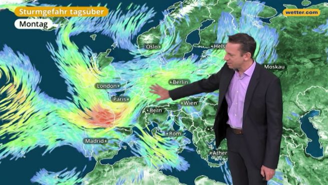 go to Das Wetter in Europa am 01. Januar 2018