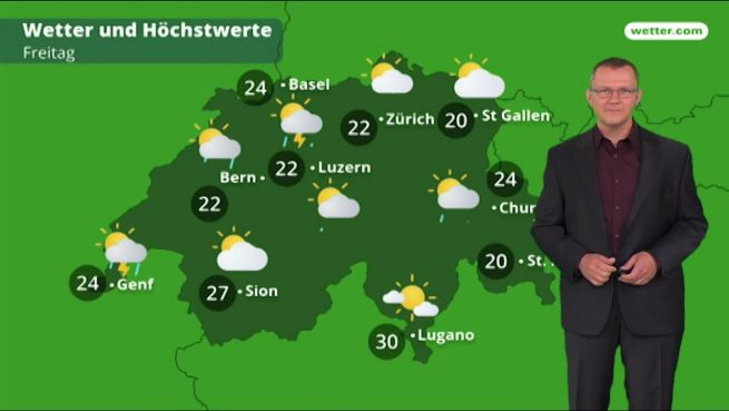 go to Das Wetter in der Schweiz am 30. Mai 2018