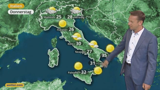go to Das Wetter in Europa am 29. Juni 2017