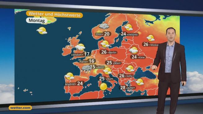 go to Das Wetter in Europa am 29. Mai 2016
