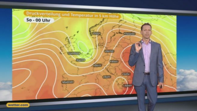 go to Das Wetter in Europa am 25. Juni 2016