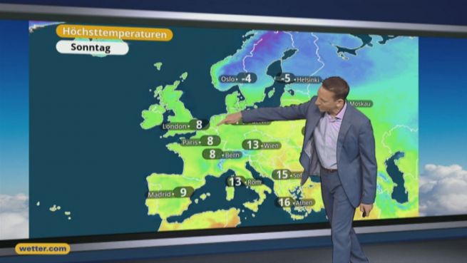 go to Das Wetter in Europa am 03. März 2017