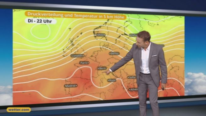 go to Das Wetter in Europa am 29. August 2016