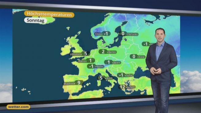 go to Das Wetter in Europa am 15. Januar 2017