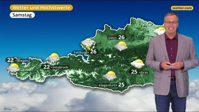 go to Das Wetter in Österreich am 26. April 2018