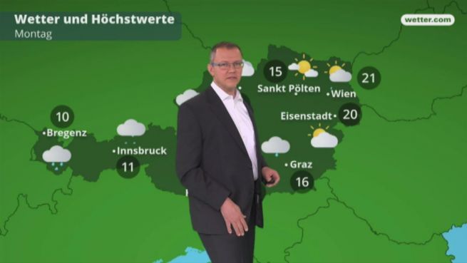 go to Das Wetter in Österreich am 12. Mai 2018