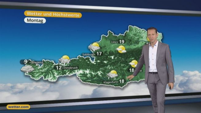 go to Das Wetter in Österreich am 29. April 2017