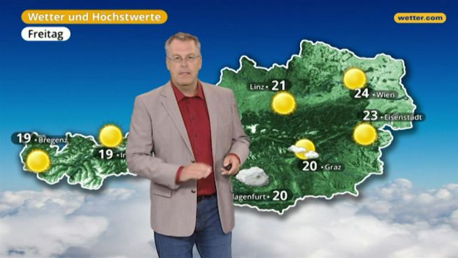 go to Das Wetter in Österreich am 08. September 2017
