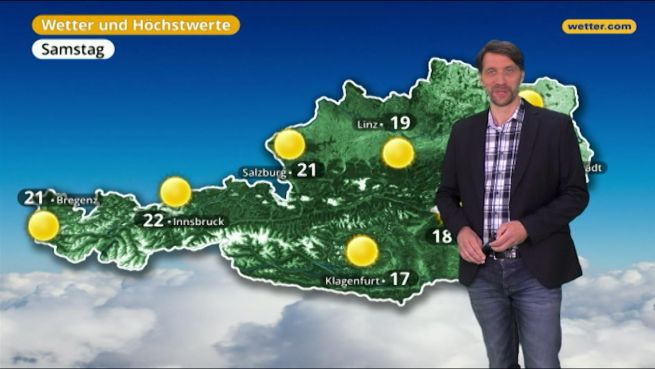 go to Das Wetter in Österreich am 5. April 2018