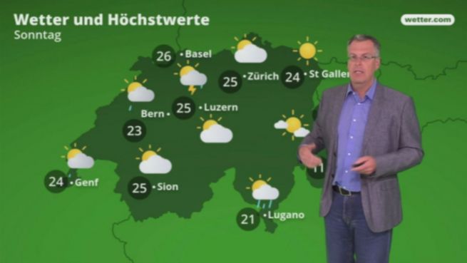 go to Das Wetter in der Schweiz am 29. April 2018