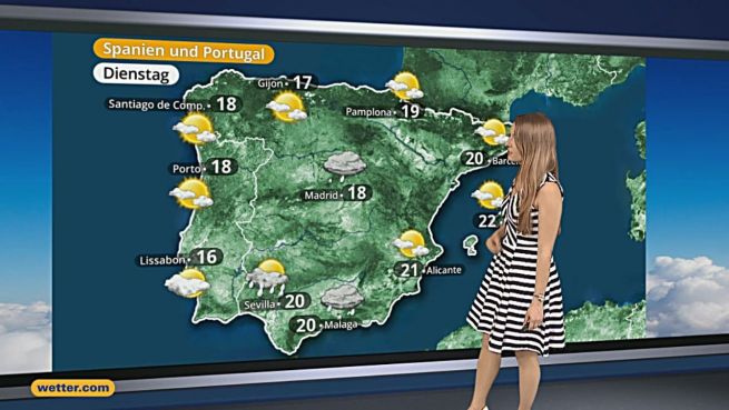 go to Das Wetter in Europa am 18. April 2016