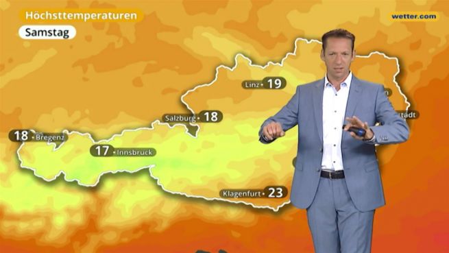 go to Das Wetter in Österreich am 19. August 2017