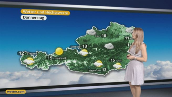 go to Das Wetter in Österreich am 24. November 2016