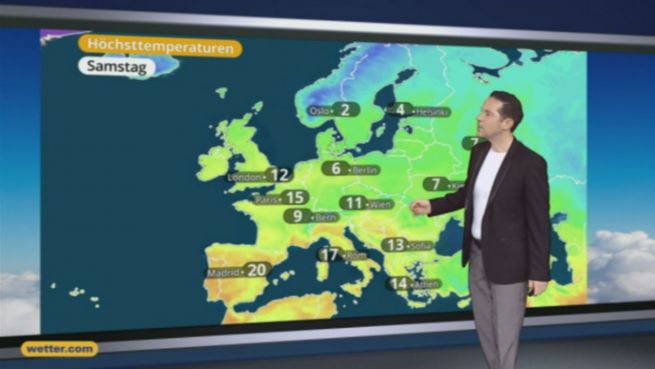 go to Das Wetter in Europa am 18. März 2017