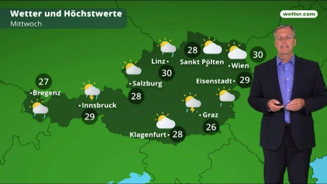 go to Das Wetter in Österreich am 29. Mai 2018