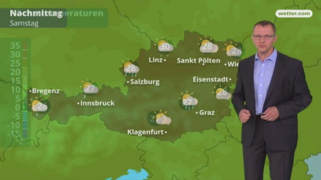 go to Das Wetter in Österreich am 9. Juni 2018
