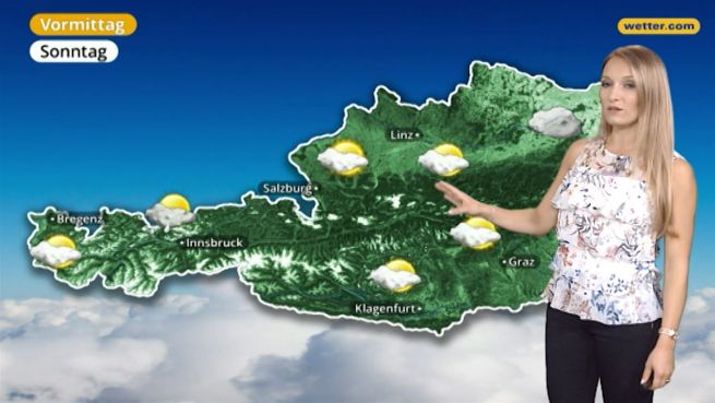 go to Das Wetter in Österreich am 20. August 2017