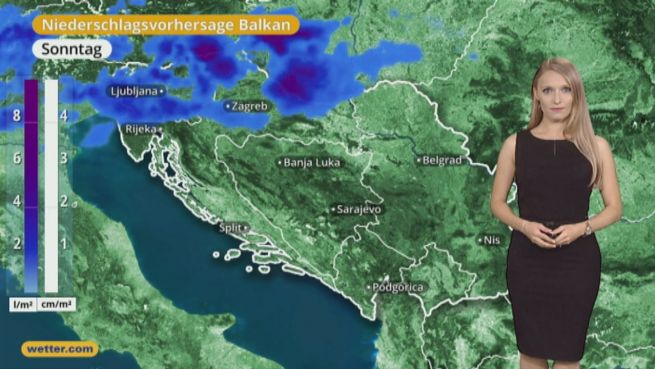 go to Das Wetter in Europa am 25. Juni 2017