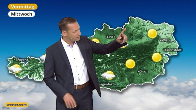 go to Das Wetter in Österreich am 12. Juli 2017