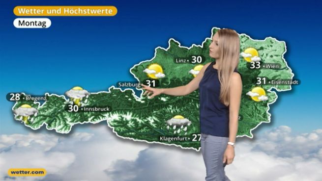 go to Das Wetter in Österreich am 26. Juni 2017