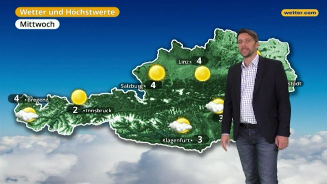go to Das Wetter in Österreich am 13. Dezember 2017