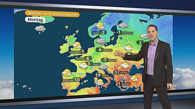 go to Das Wetter in Europa am 14. Februar 2016