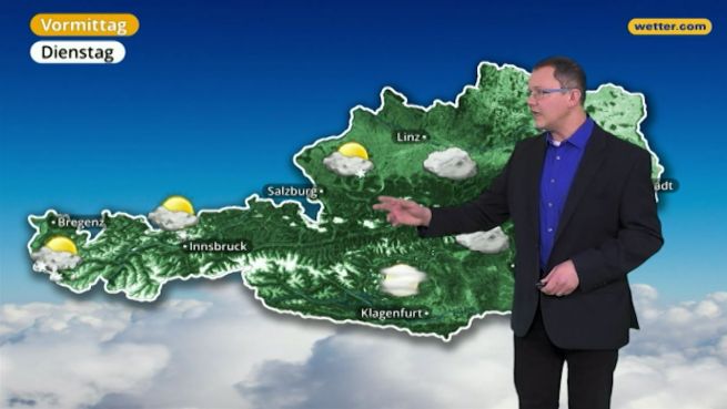 go to Das Wetter in Österreich am 2. Januar 2018