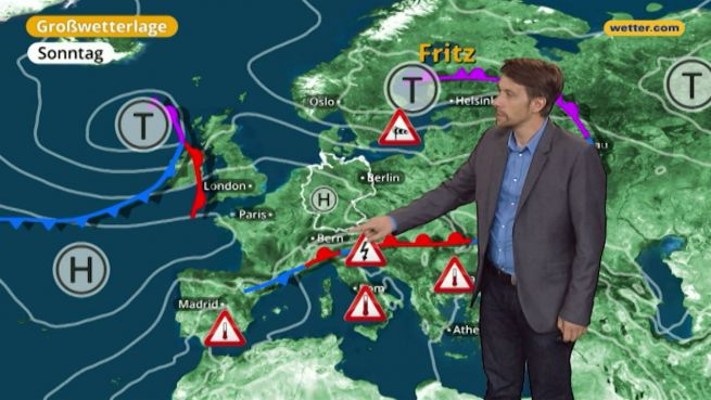 go to Das Wetter in Europa am 05. August 2017
