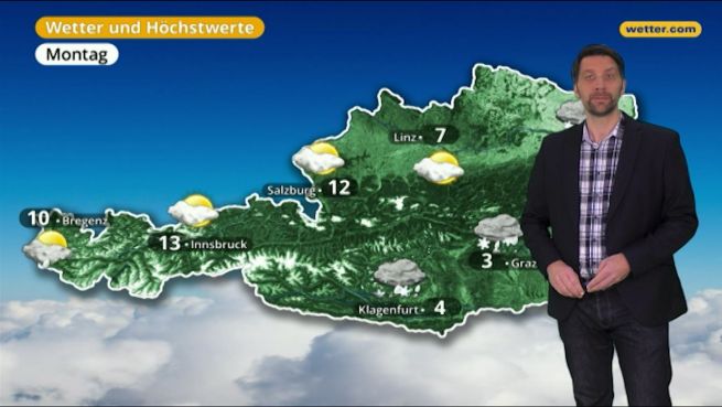 go to Das Wetter in Österreich am 03. März 2018