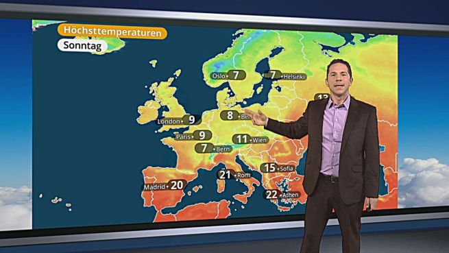 go to Das Wetter in Europa am 23. April 2016