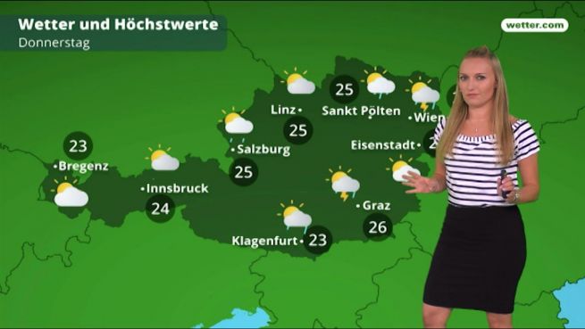 go to Das Wetter in Österreich am 23. Mai 2018
