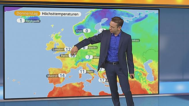 go to Das Wetter in Europa am 03. Februar 2016