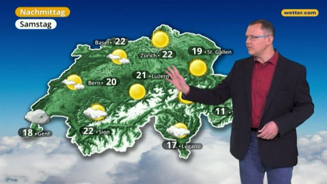 go to Das Wetter in der Schweiz am 7. April 2018