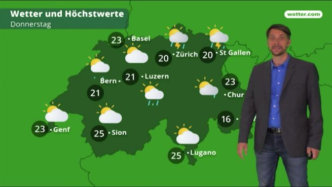 go to Das Wetter in der Schweiz am 22. Mai 2018