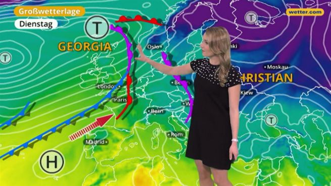 go to Das Wetter in Europa am 23. Januar 2018