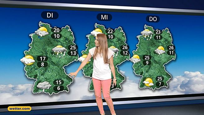 go to Das Wetter in Europa am 11. August 2016