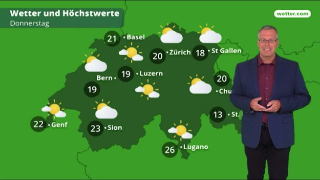 go to Das Wetter in der Schweiz am 12. Juni 2018