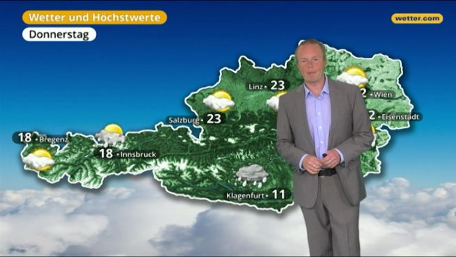 go to Das Wetter in Österreich am 12. April 2018