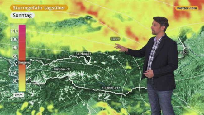 go to Das Wetter in Österreich am 18. März 2018