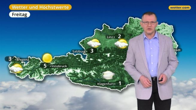 go to Das Wetter in Österreich am 9. Februar 2018