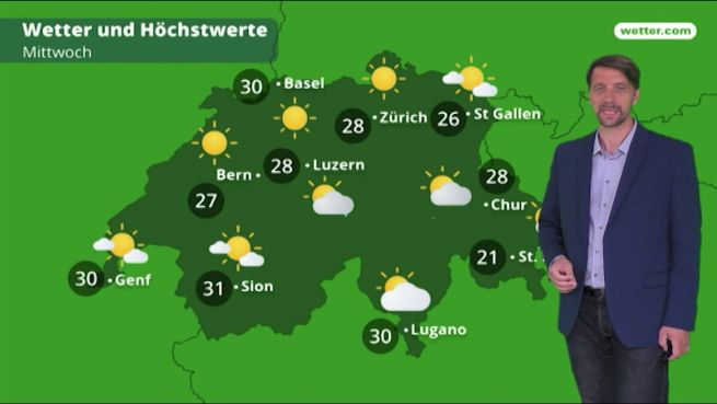 go to Das Wetter in der Schweiz am 19. Juni 2018