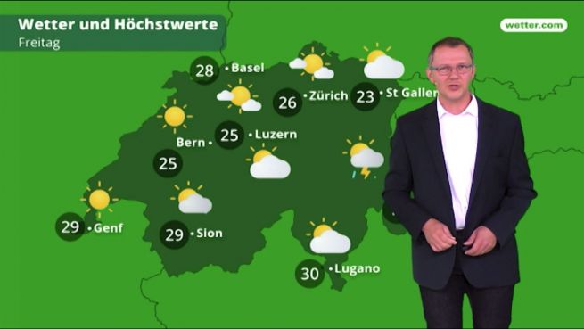 go to Das Wetter in der Schweiz am 27. Juni 2018