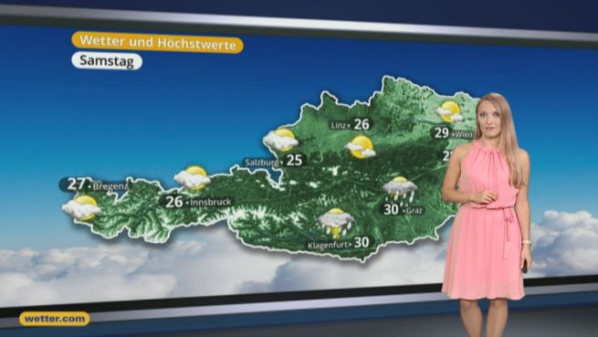 go to Das Wetter in Österreich am 09. Juli 2016