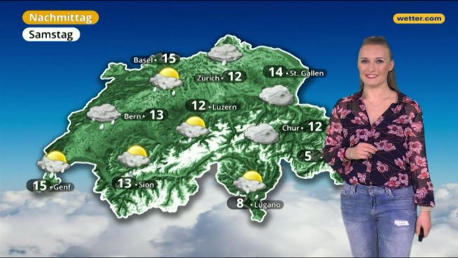 go to Das Wetter in der Schweiz am 8. März 2018
