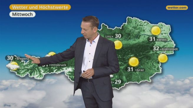 go to Das Wetter in Österreich am 29. August 2017