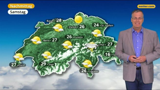 go to Das Wetter in der Schweiz am 19. April 2018