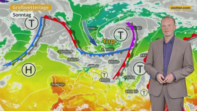 go to Das Wetter in Europa am 08. Oktober 2017