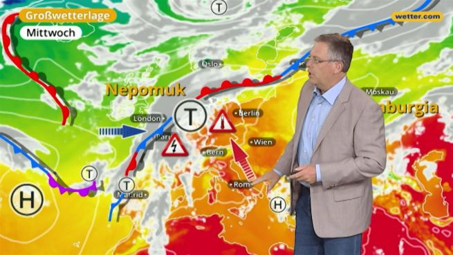 go to Das Wetter in Europa am 30. August 2017