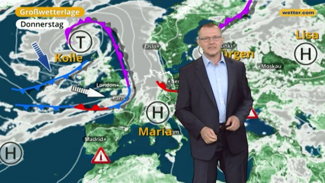 go to Das Wetter in Europa am 17. August 2017