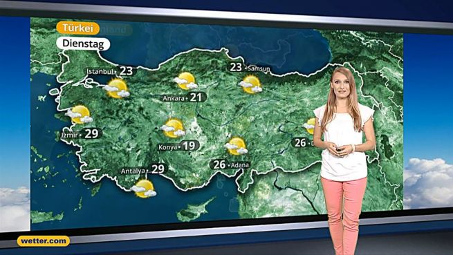 go to Das Wetter in Europa am 09. August 2017